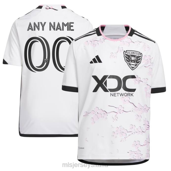 MLS Jerseys DC United adidas bianco 2023 la maglia personalizzata replica del kit Cherry Blossom bambini maglia ZB4R134