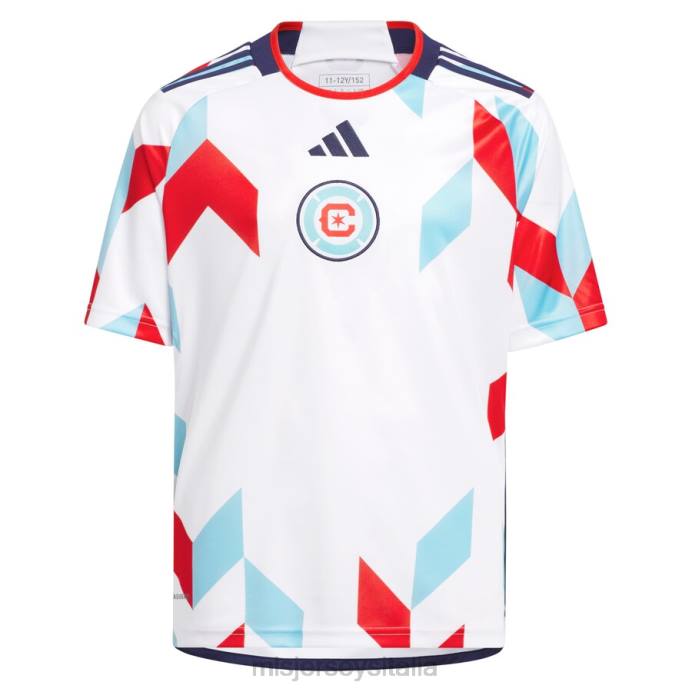 MLS Jerseys Chicago Fire adidas White 2023 un kit per tutte le maglie replica bambini maglia ZB4R157