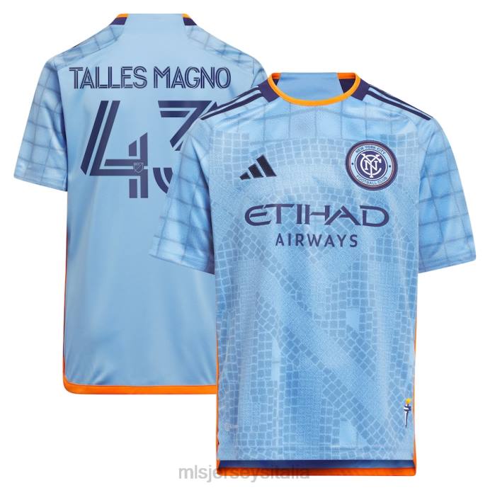 MLS Jerseys maglia replica del kit interboro new york city fc talles magno adidas azzurro 2023 bambini maglia ZB4R1528
