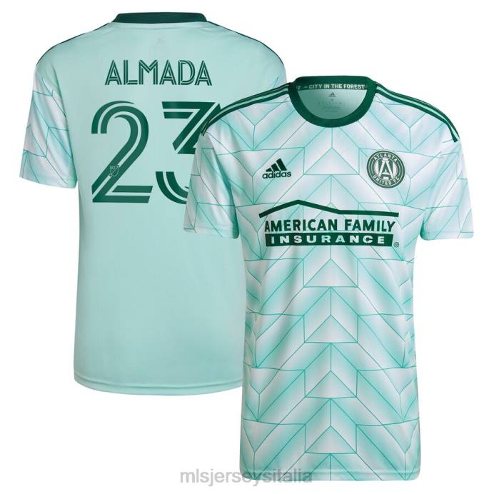MLS Jerseys maglia giocatore replica kit atlanta United fc thiago almada adidas menta 2023 the forest bambini maglia ZB4R1081