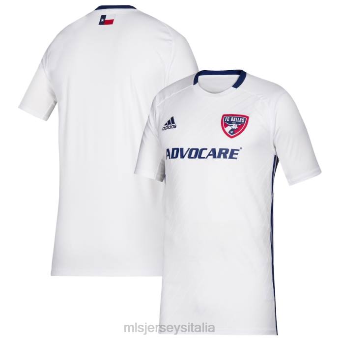 MLS Jerseys Maglia replica secondaria fc dallas adidas bianca 2020 bambini maglia ZB4R925