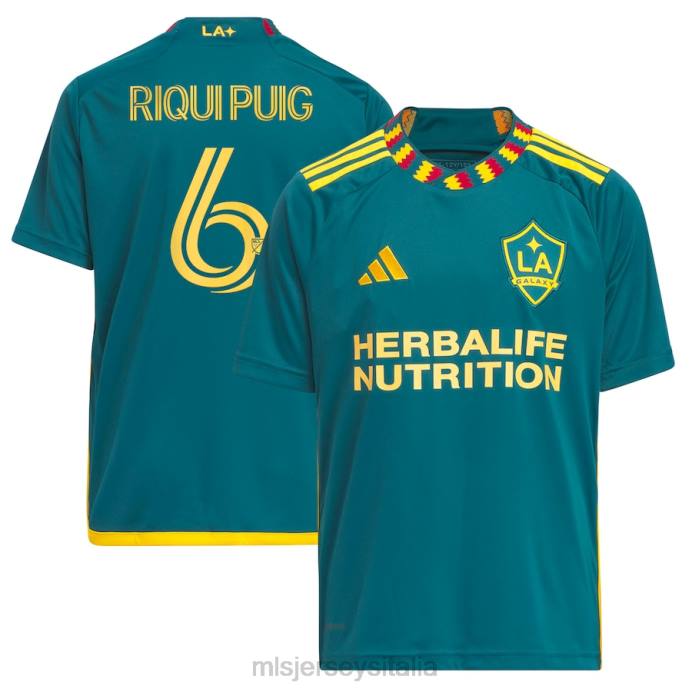MLS Jerseys maglia giocatore replica la galaxy riqui puig adidas verde 2023 la kit bambini maglia ZB4R339