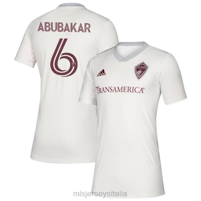 MLS Jerseys colorado rapids lalas abubakar maglia adidas bianca 2020 replica secondaria bambini maglia ZB4R1384
