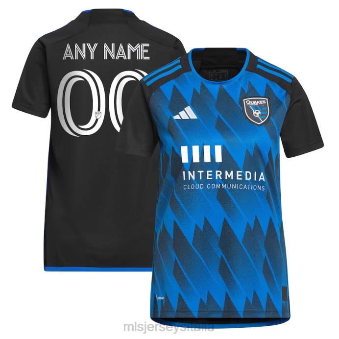 MLS Jerseys San Jose Terremoti Maglia personalizzata replica adidas blu 2023 Active Fault Jersey donne maglia ZB4R616