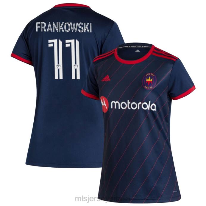 MLS Jerseys Maglia replica Chicago Fire Przemyslaw Frankowski adidas Navy 2020 Homecoming donne maglia ZB4R1262