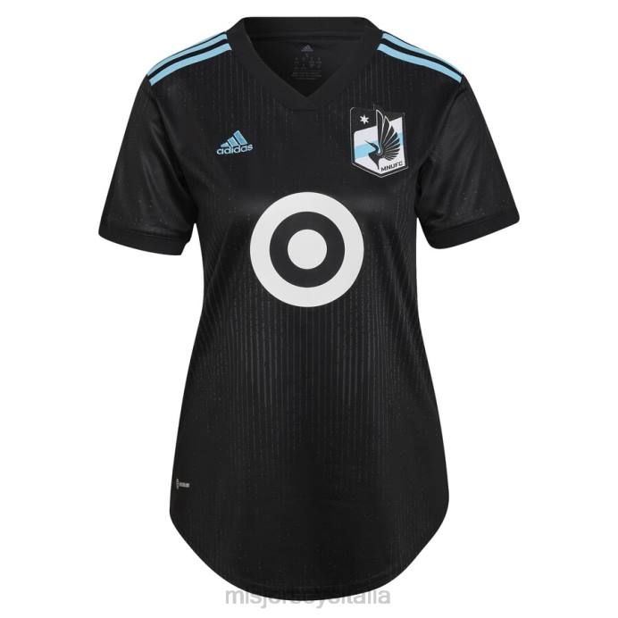 MLS Jerseys Minnesota United FC adidas nera 2022 Minnesota Night kit replica maglia vuota donne maglia ZB4R681