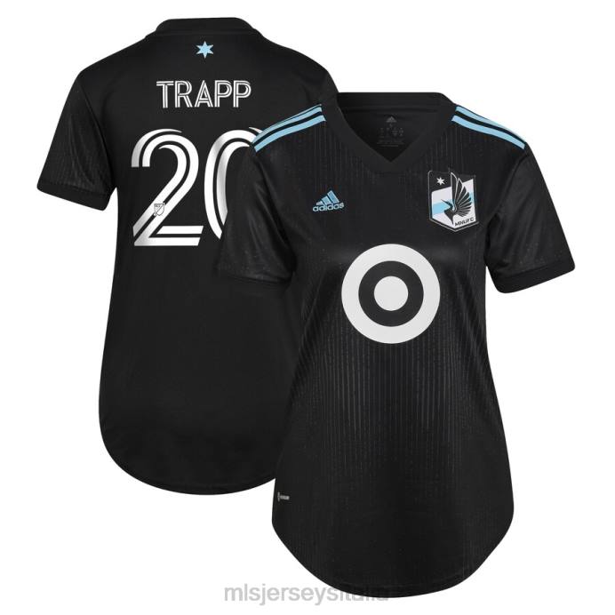 MLS Jerseys Minnesota United FC Wil Trapp Maglia adidas nera 2022 Minnesota Night Kit replica giocatore donne maglia ZB4R1257
