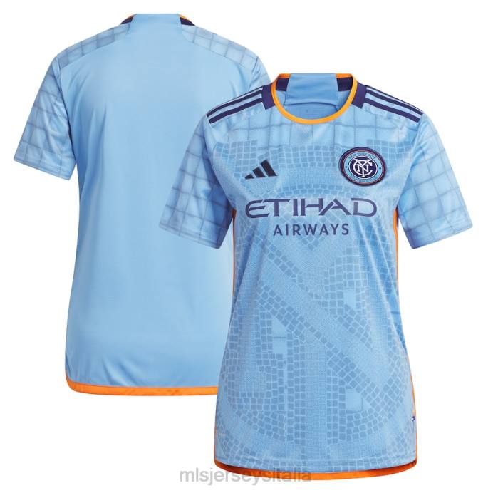 MLS Jerseys maglia replica del kit interboro new york city fc adidas azzurro 2023 donne maglia ZB4R400