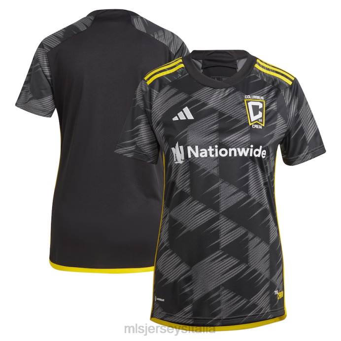 MLS Jerseys Maglia replica Columbus Crew Adidas nera 2023 Velocity Kit donne maglia ZB4R300
