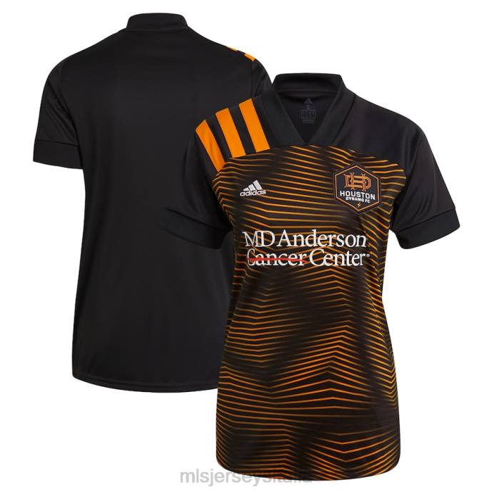 MLS Jerseys Houston Dynamo FC adidas nera 2021 maglia replica secondaria donne maglia ZB4R360
