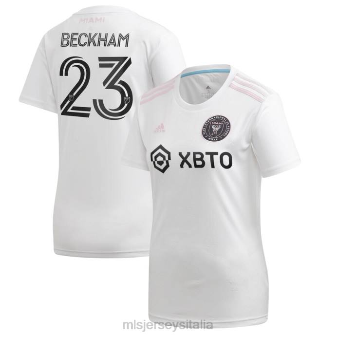 MLS Jerseys maglia inter miami cf david beckham adidas replica primaria bianca 2020 donne maglia ZB4R1431