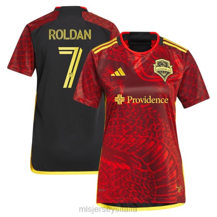 MLS Jerseys seattle sounders fc cristian roldan adidas rossa 2023 maglia replica del kit bruce lee donne maglia ZB4R1002