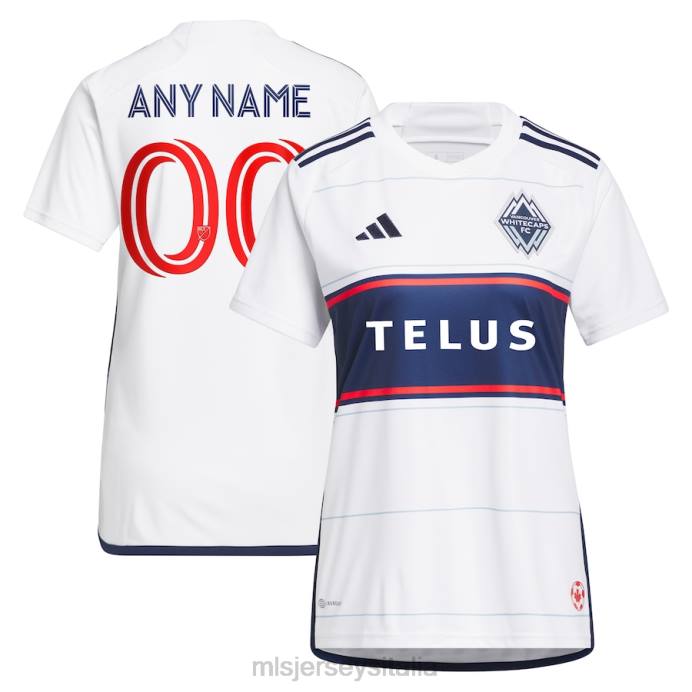 MLS Jerseys Maglia personalizzata replica Vancouver Whitecaps FC Adidas bianca 2023 Bloodlines donne maglia ZB4R868