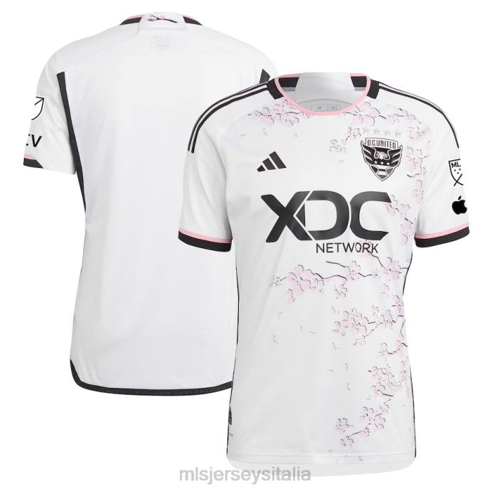 MLS Jerseys DC United adidas bianco 2023 la maglia autentica del kit Cherry Blossom uomini maglia ZB4R38