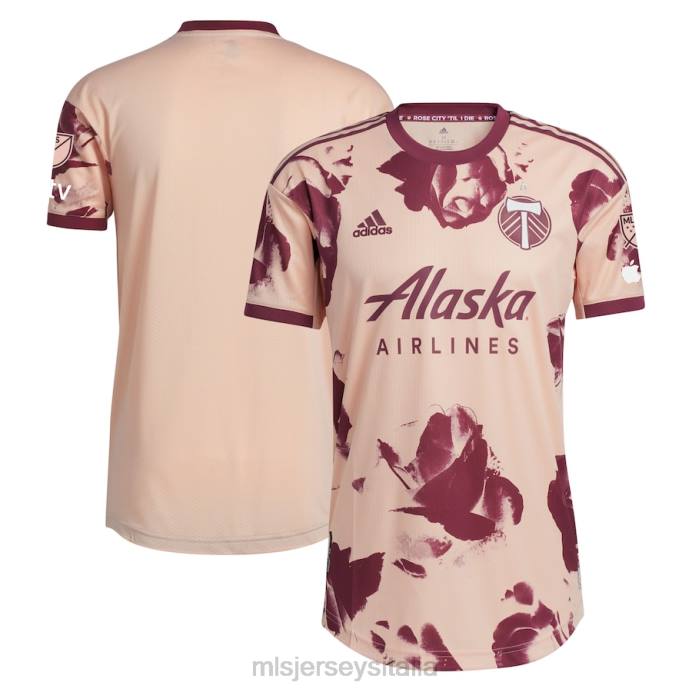 MLS Jerseys Maglia Portland Timbers adidas rosa 2023 Heritage Rose Kit autentica uomini maglia ZB4R347