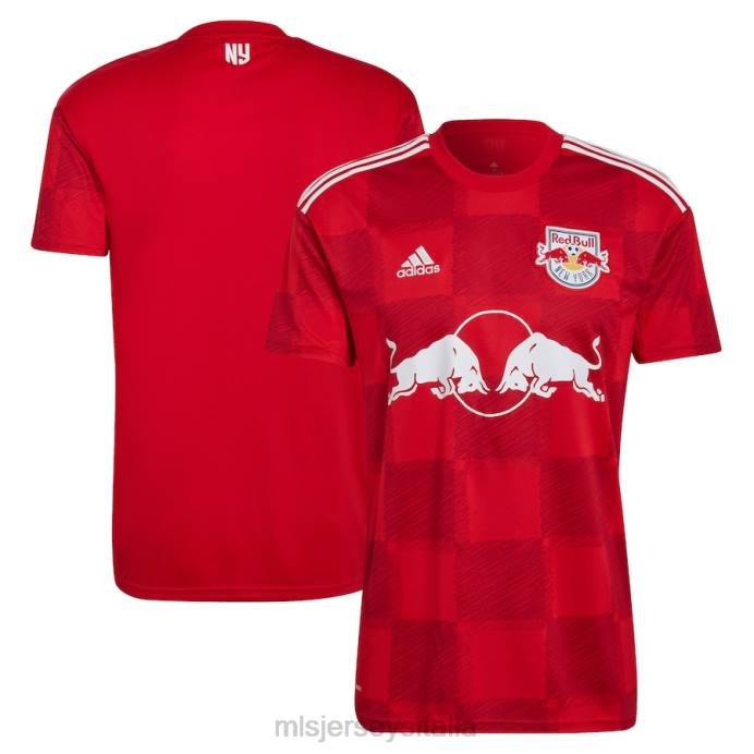 MLS Jerseys maglia bianca replica new york red bulls adidas rossa 2022 1ritmo uomini maglia ZB4R42