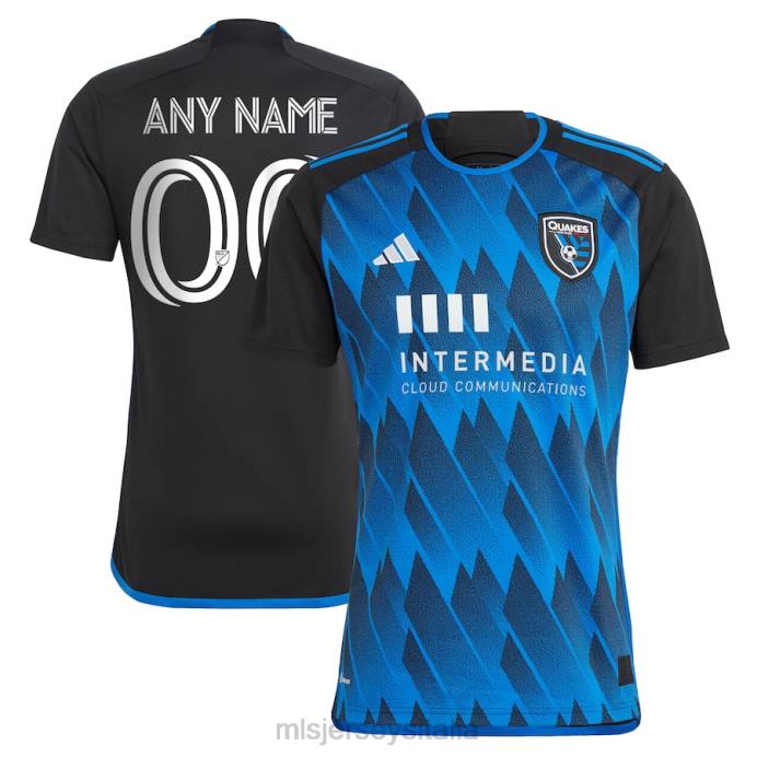 MLS Jerseys San Jose Terremoti Maglia personalizzata replica adidas blu 2023 Active Fault Jersey uomini maglia ZB4R258