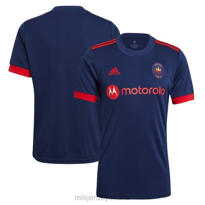 MLS Jerseys maglia Chicago Fire adidas navy 2021 replica primaria uomini maglia ZB4R211