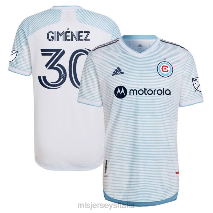 MLS Jerseys Maglia da giocatore autentica del kit Chicago Fire adidas bianca 2022 Lakefront uomini maglia ZB4R1382
