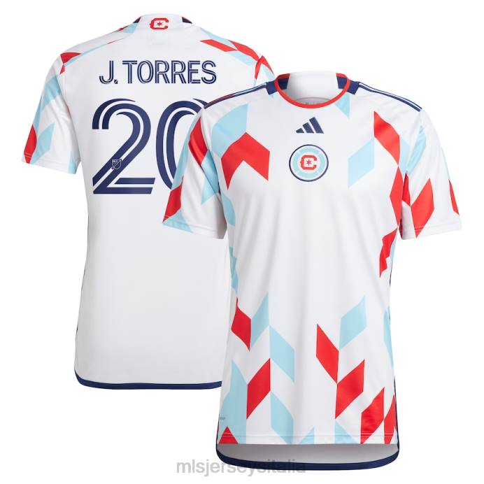 MLS Jerseys Chicago Fire Jairo Torres adidas White 2023 un kit per tutte le maglie replica player uomini maglia ZB4R1090