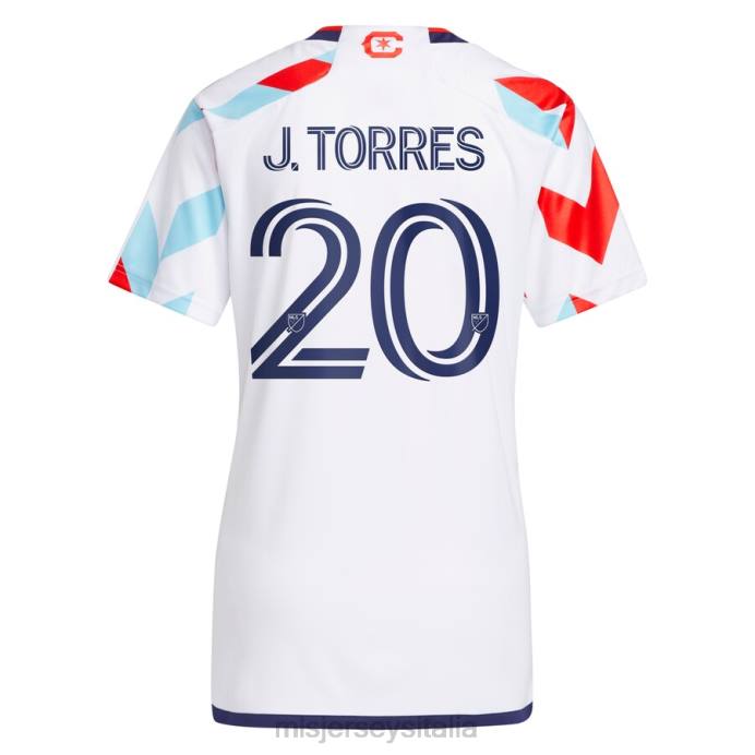 MLS Jerseys Chicago Fire Jairo Torres adidas White 2023 un kit per tutte le maglie replica player uomini maglia ZB4R1340