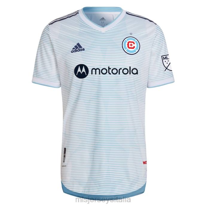 MLS Jerseys Maglia da giocatore autentica del kit Chicago Fire adidas bianca 2022 Lakefront uomini maglia ZB4R1347