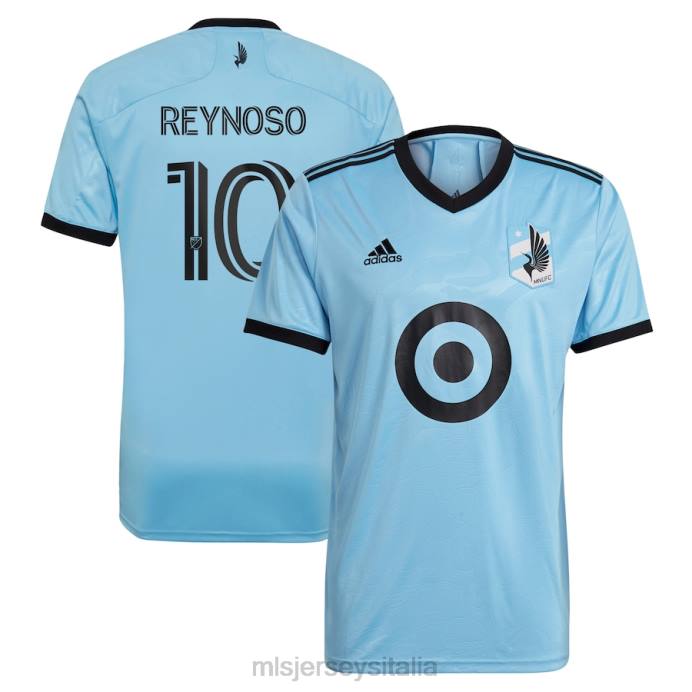 MLS Jerseys Maglia Minnesota United FC Emanuel Reynoso Adidas Azzurro 2021 The River Kit Replica uomini maglia ZB4R1245