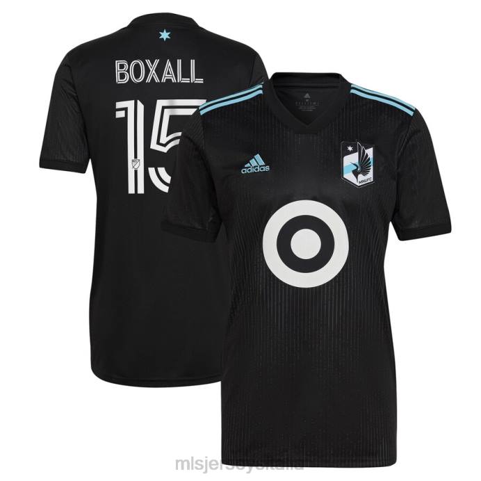 MLS Jerseys maglia replica del kit minnesota United FC Michael Boxall adidas nera 2023 Minnesota Night uomini maglia ZB4R874