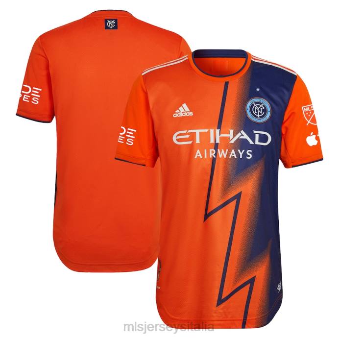 MLS Jerseys Maglia autentica del New York City FC Adidas Orange 2023 The Volt Kit uomini maglia ZB4R367