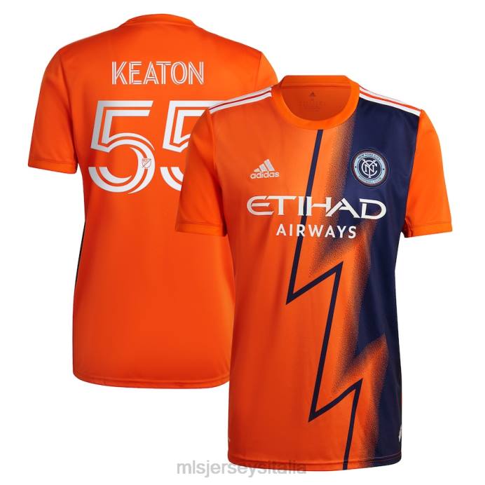 MLS Jerseys New York City FC Keaton Parks adidas arancione 2023 la maglia del giocatore replica del kit volt uomini maglia ZB4R1052