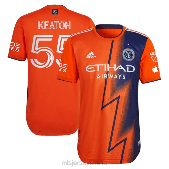 MLS Jerseys maglia da giocatore autentica del kit volt adidas arancione 2023 del new york city fc keaton park uomini maglia ZB4R1075