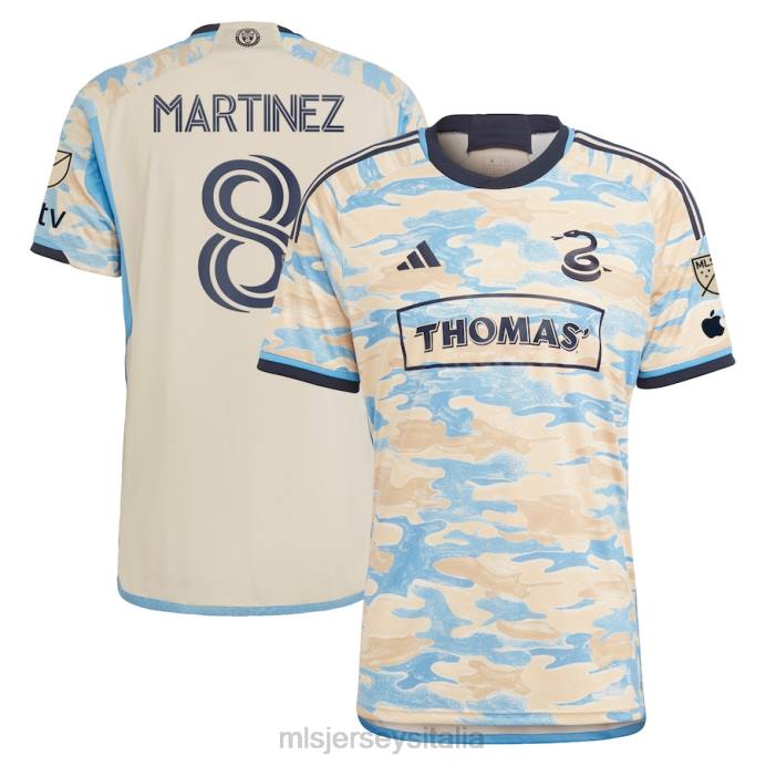 MLS Jerseys philadelphia union jose martinez adidas tan 2023 per la maglia autentica di philadelphia uomini maglia ZB4R542