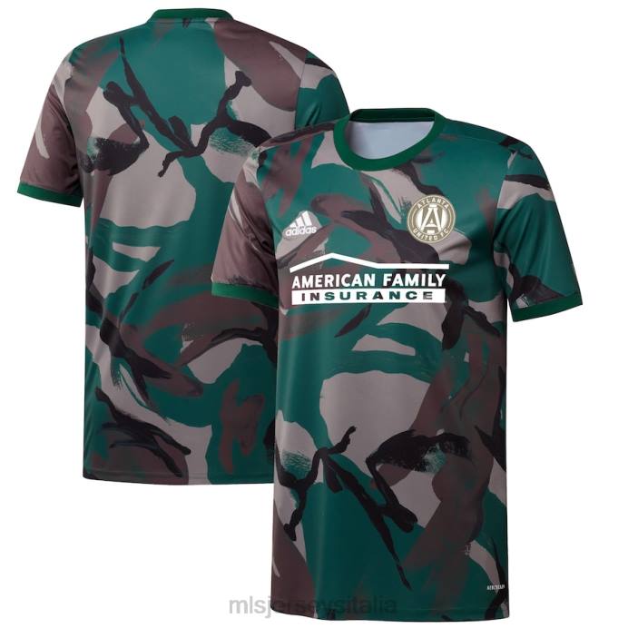 MLS Jerseys Atlanta United FC adidas camo 2021 maglia prestazionale pre-partita uomini maglia ZB4R472