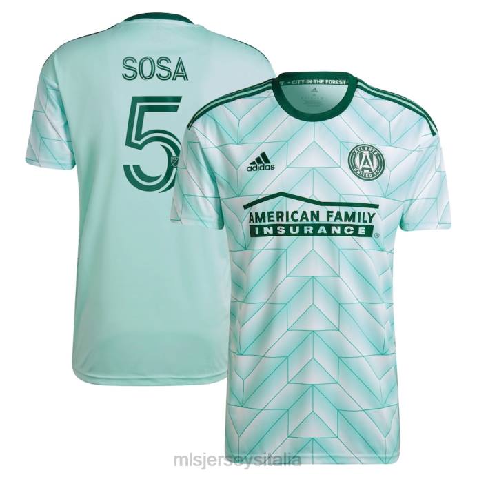 MLS Jerseys maglia giocatore replica kit atlanta United fc santiago sosa adidas menta 2022 the forest uomini maglia ZB4R1047