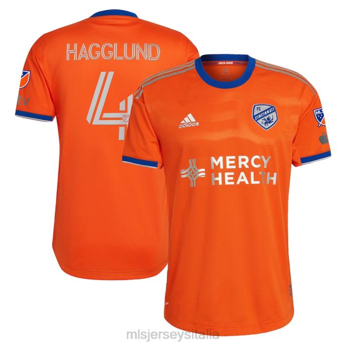 MLS Jerseys Fc Cincinnati Nick Hagglund Adidas Orange 2023 Junta Juvant Kit Maglia da giocatore autentica uomini maglia ZB4R495