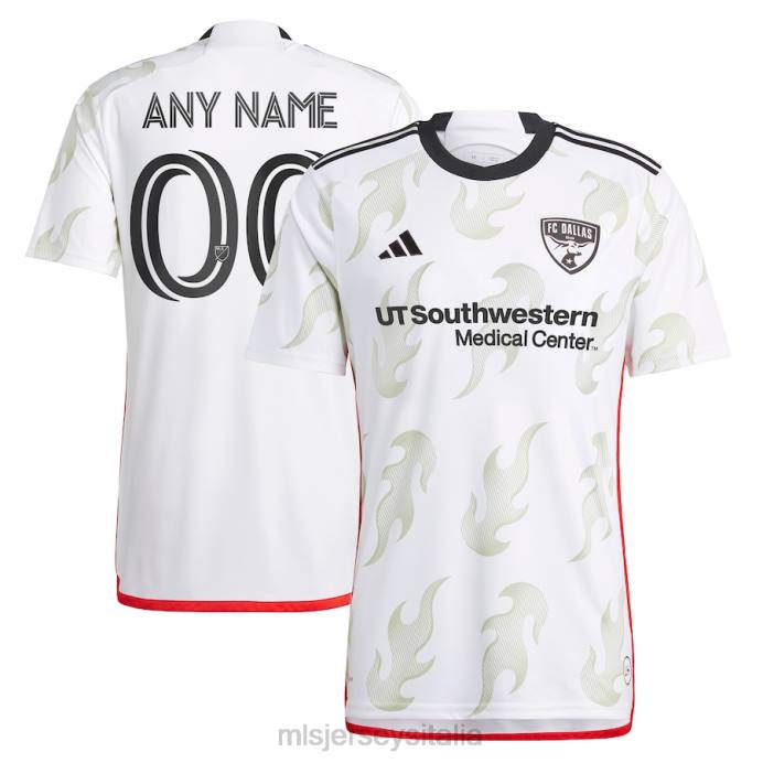 MLS Jerseys Maglia personalizzata fc dallas adidas bianca 2023 burn baby burn replica uomini maglia ZB4R302