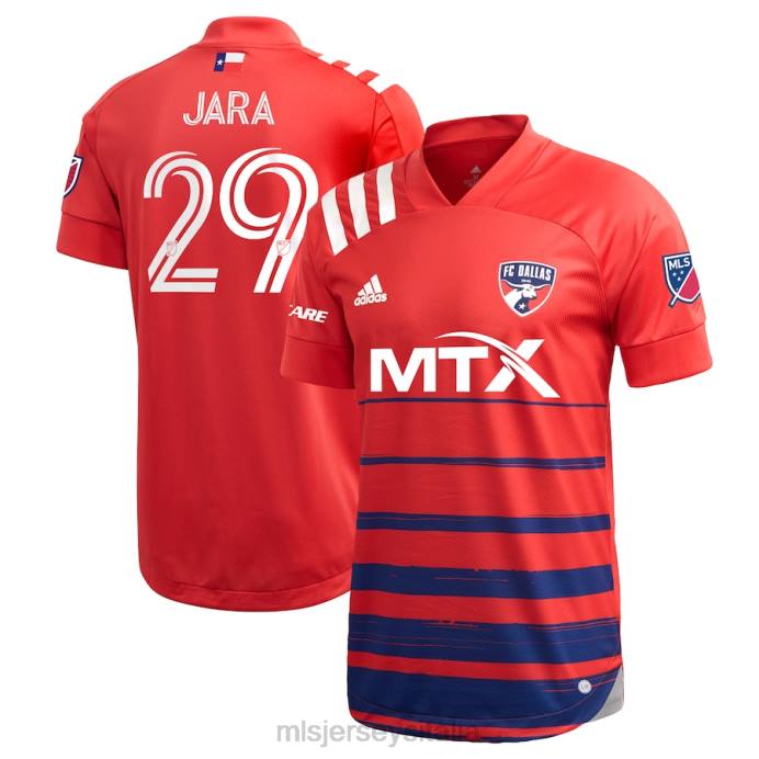 MLS Jerseys Maglia da giocatore autentica primaria adidas rossa 2021 del FC Dallas Franco Jara uomini maglia ZB4R1385