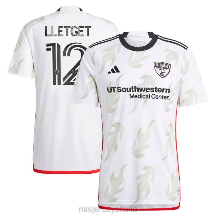 MLS Jerseys maglia giocatore fc dallas sebastian lletget adidas bianca 2023 burn baby burn replica uomini maglia ZB4R824