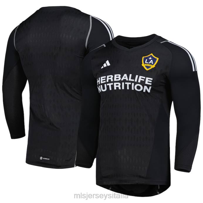 MLS Jerseys Maglia replica manica lunga portiere adidas nera 2023 della Galaxy uomini maglia ZB4R669