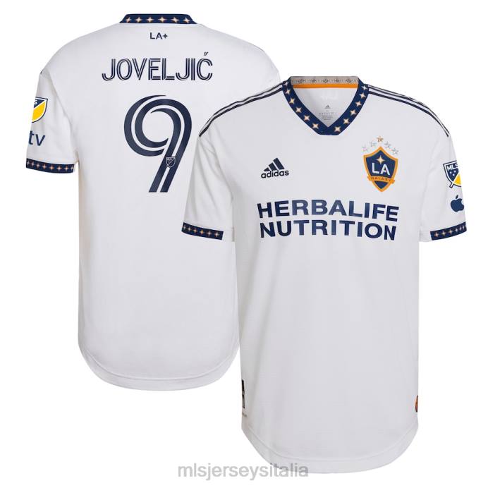 MLS Jerseys la galaxy dejan joveljic adidas bianca 2023 city of dream kit maglia autentica uomini maglia ZB4R376