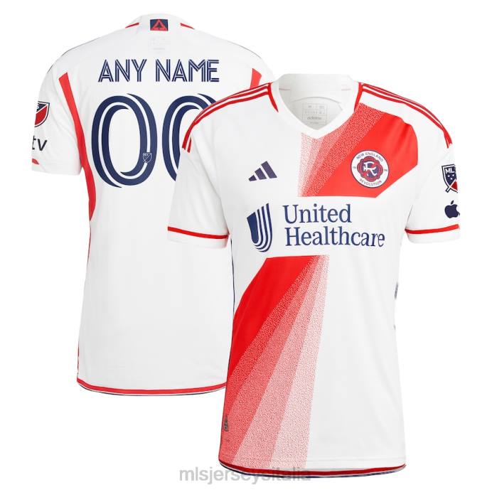 MLS Jerseys Maglia personalizzata autentica Adidas White Revolution della New England Revolution 2023 Defiance uomini maglia ZB4R364