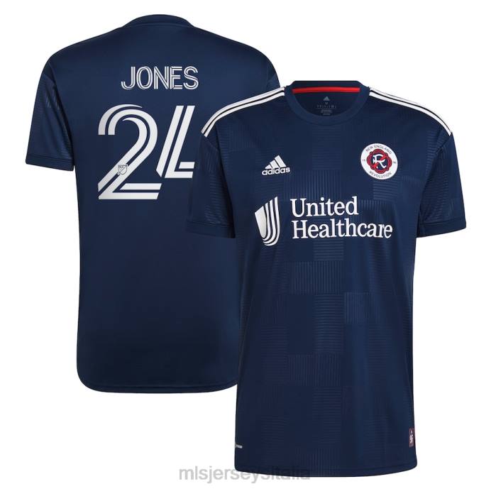 MLS Jerseys New England Revolution Dejuan Jones Adidas Navy 2023 la maglia del giocatore replica del kit Liberty uomini maglia ZB4R802