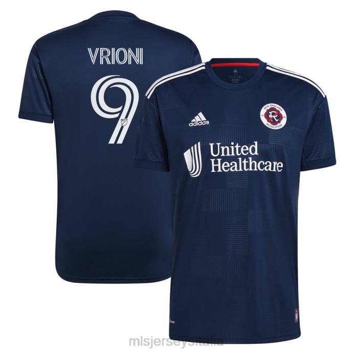 MLS Jerseys New England Revolution Giacomo VRIONI adidas Navy 2023 la maglia del giocatore replica del kit Liberty uomini maglia ZB4R931