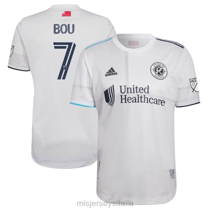 MLS Jerseys Rivoluzione della Nuova Inghilterra Gustavo Bou adidas bianca 2022 la maglia del giocatore Fort Authentic uomini maglia ZB4R1288