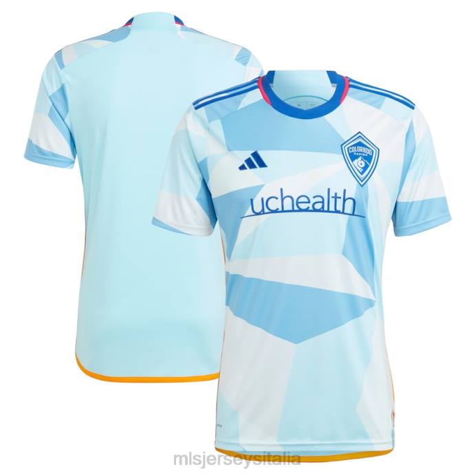 MLS Jerseys Maglia replica del kit colorado rapids adidas azzurro 2023 del nuovo giorno uomini maglia ZB4R317