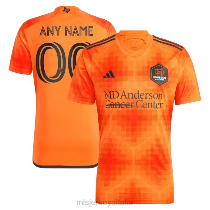 MLS Jerseys Houston Dynamo FC adidas arancione 2023 El Sol replica maglia personalizzata uomini maglia ZB4R500