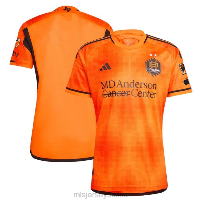 MLS Jerseys Maglia Houston Dynamo FC Adidas Arancione 2023 El Sol Authentic uomini maglia ZB4R146