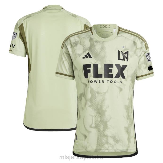 MLS Jerseys Maglia lafc adidas verde 2023 smokescreen autentica uomini maglia ZB4R15