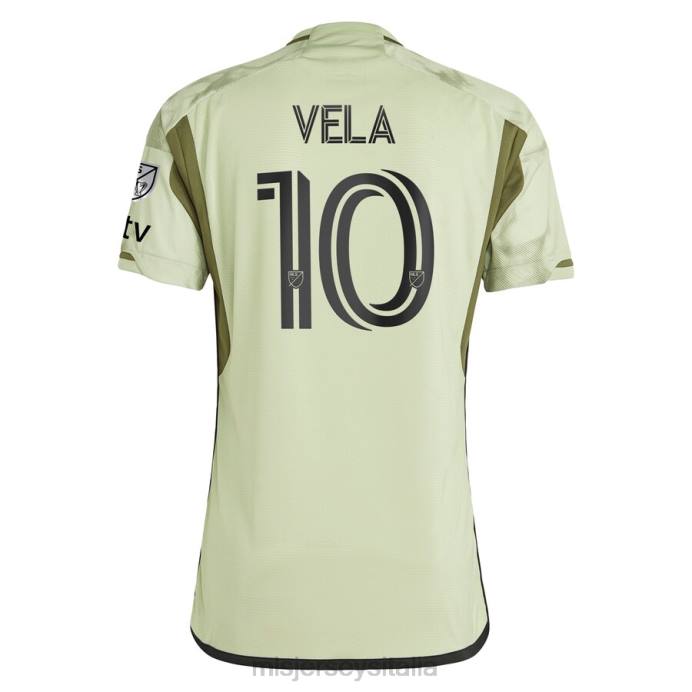 MLS Jerseys Lafc Carlos Vela Maglia da giocatore autentica adidas verde 2023 Smokescreen uomini maglia ZB4R172