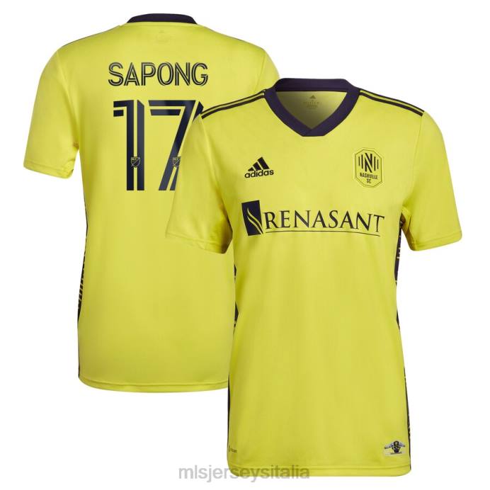 MLS Jerseys nashville sc c.j. sapong adidas giallo 2022 la maglia del giocatore replica del kit homecoming uomini maglia ZB4R1059